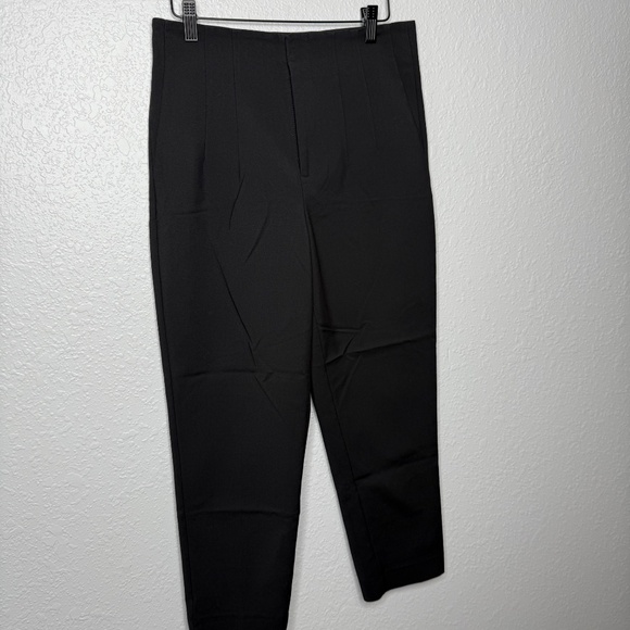 Zara Black Pants with pleating size 6 -cp - Picture 3 of 6